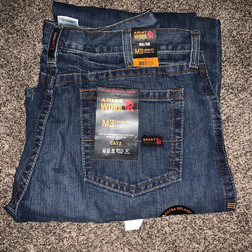 One pair of Ariat M3 40x36 brand new.